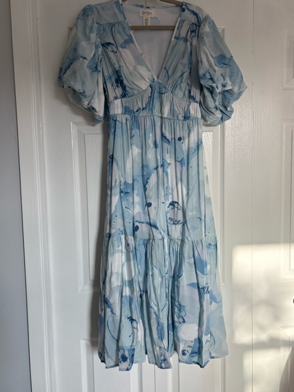 Jessica Simpson | Blue and White Maxi Dress